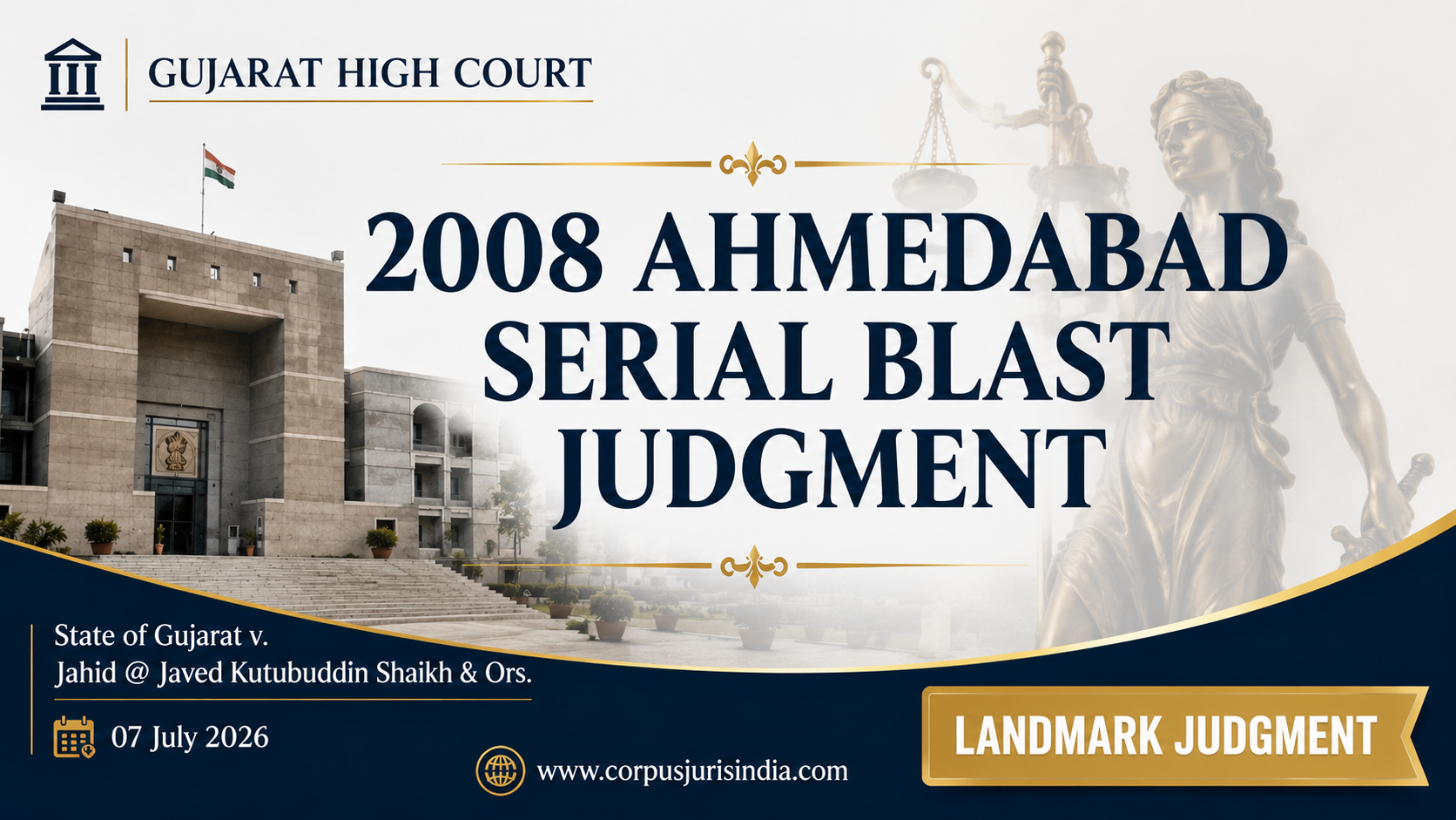 2008 Ahmedabad Serial Blast Judgment by the Gujarat High Court analysing criminal conspiracy, UAPA, forensic evidence, and appellate review.