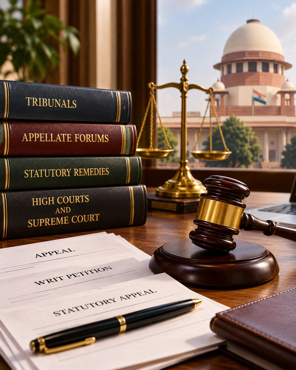 Tribunal and appellate practice legal books and documents relating to specialised tribunals, appellate forums and statutory remedies in India